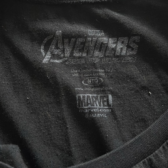Avengers Marvel Black Muscle Shirt Sz S - Picture 6 of 9